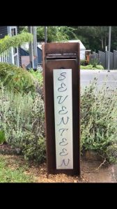 designer letter box custom made steel