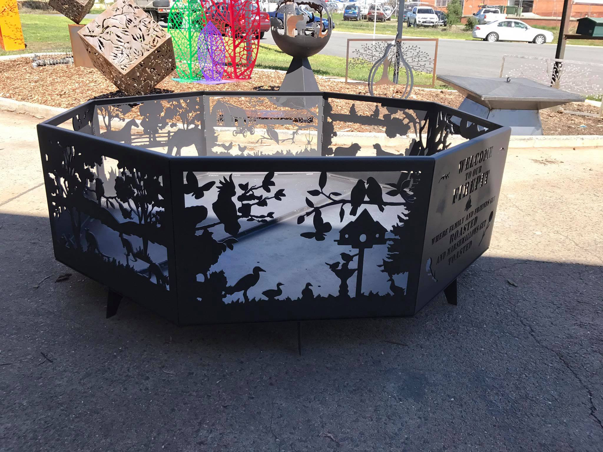 to Our Firepit Birds INNOVATIVE METALWORX