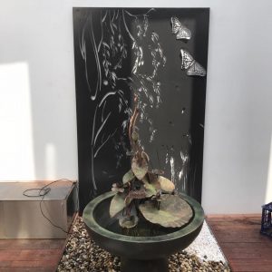 laser cut metal fountain design
