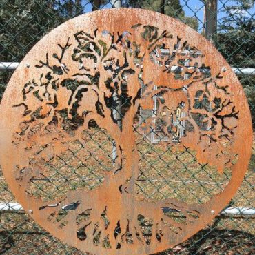 Laser Cut Metal Tree Panel